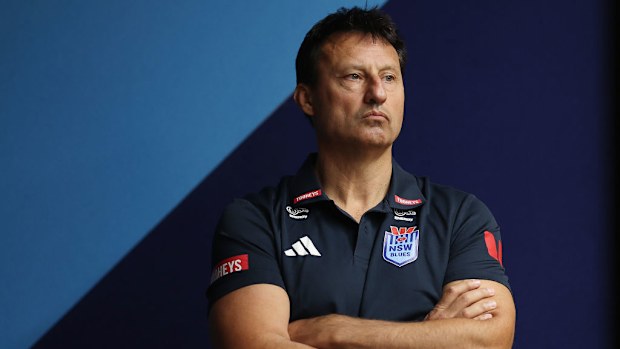 NSW Blues Origin coach Laurie Daley.