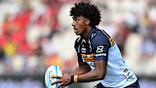 Kadin Pritchard of the Brumbies charges forward.