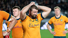 James Slipper of Australia reacts.