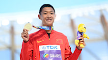 Gold medallist Jianan Wang of Team China.
