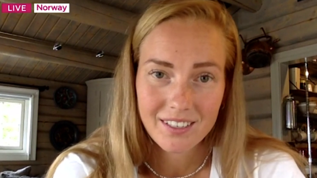 Norway beach handball team player interview Tonya