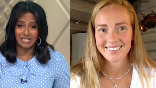 Norway beach handball team player interview ITV interview
