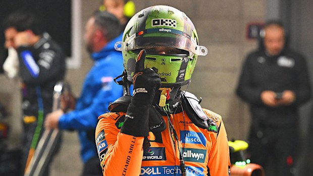 Lando Norris Las Vegas'ta pole pozisyonunu aldı.