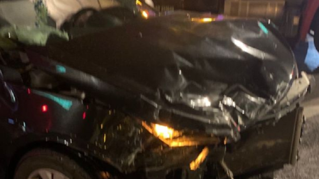 Ms Vivar was injured in the crash and her car damaged almost beyond repair.