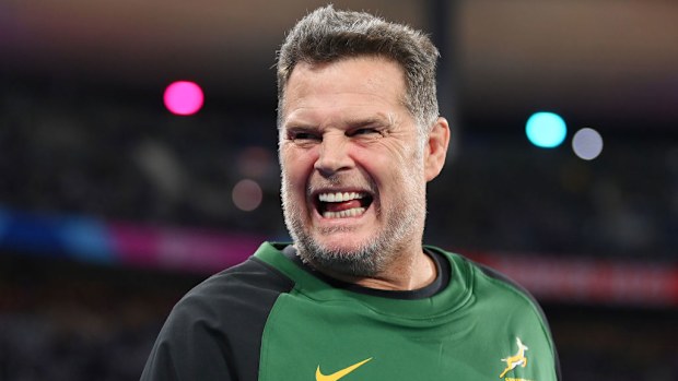 Rassie Erasmus at Stade de France.