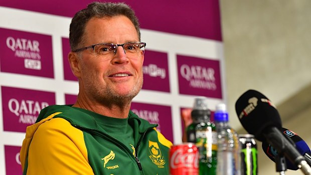 Rassie Erasmus at DHL Stadium.