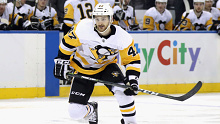 Adam Johnson while playing for the  Pittsburgh Penguins.