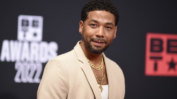 FILE - Jussie Smollett arrives at the BET Awards, June 26, 2022, in Los Angeles.  An appeals court on Friday, Dec. 1, 2023, upheld the disorderly conduct convictions of Smollett, who was accused of staging a racist, homophobic attack against himself in 2019 and then lying about it to Chicago police.(Photo by Richard Shotwell/Invision/AP, File)