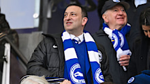 Brighton owner and chairman Tony Bloom looks on during the Premier League match between Brighton & Hove Albion and Crystal Palace.