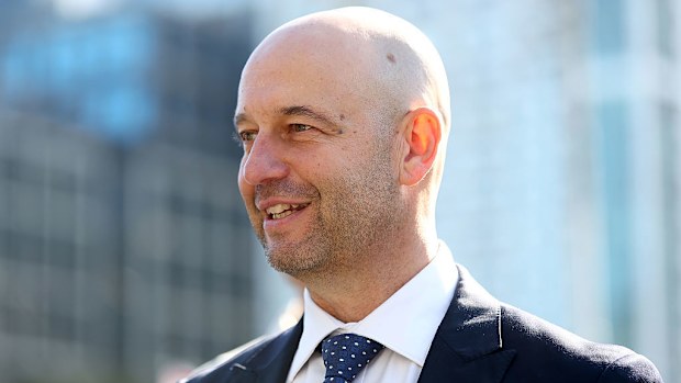 Cricket Australia CEO Todd Greenberg speaks to the media.