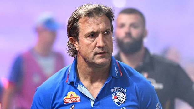 Luke Beveridge, senior coach of the Western Bulldogs.