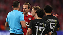 Harry Kane of Bayern Munich appeals for a penalty.