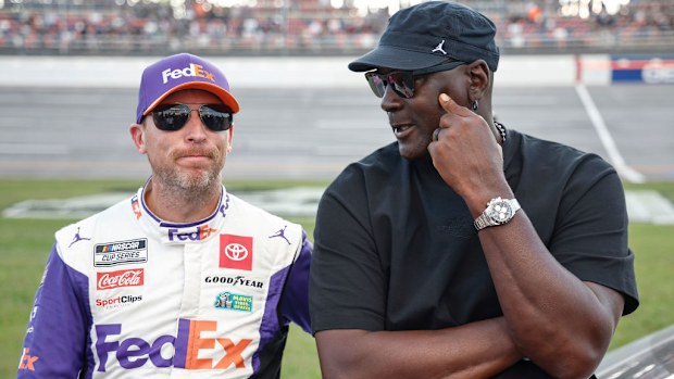 Denny Hamlin and Michael Jordan co-own 23Xi Racing in the NASCAR Cup Series. 