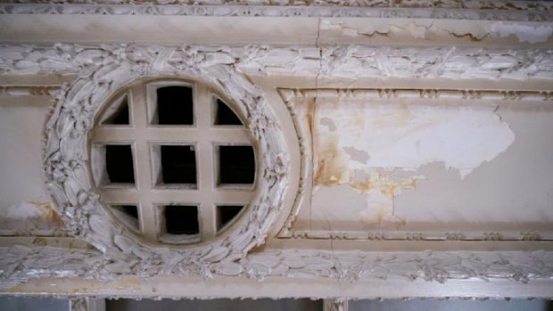 While the building looks magnificent from afar, up close years of use have taken their toll.