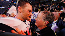 Tom Brady and Bill Belichick after winning Super Bowl LIII in Atlanta.