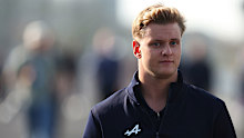 Mick Schumacher of Alpine Endurance Team looks on.