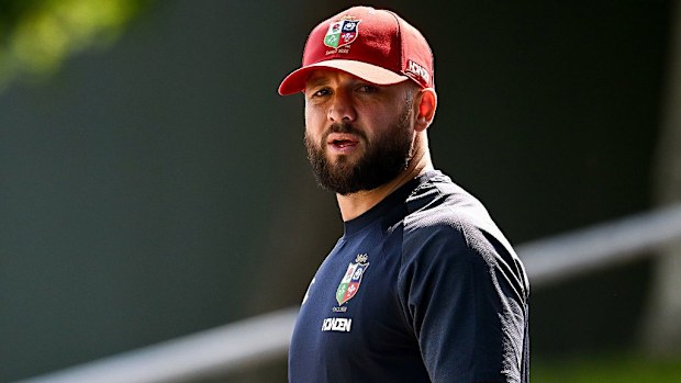 Jamison Gibson-Park during the British & Irish Lions rugby squad training at the UCD Bowl in Dublin.
