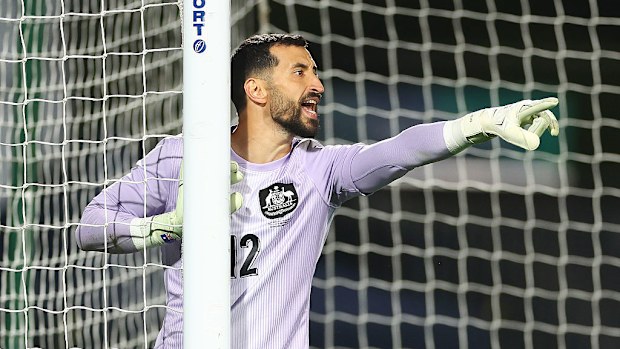 Paul Izzo of Australia reacts during the International Friendly match.