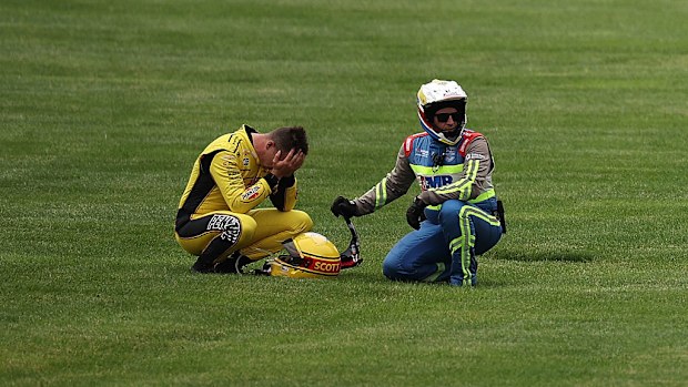 Scott McLaughlin crashed out before the race started.