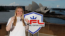 Australian MMA fighter Sara Collins during the Professional Fighters League Pacific Launch.
