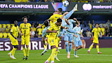 Federico Gatti of Juventus scores against Villarreal.