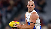 Ben Cunnington in action for the Kangaroos. 