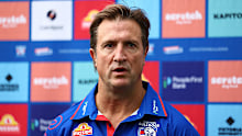 Luke Beveridge of the Bulldogs.