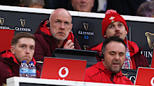Steve Tandy of Wales looks on.