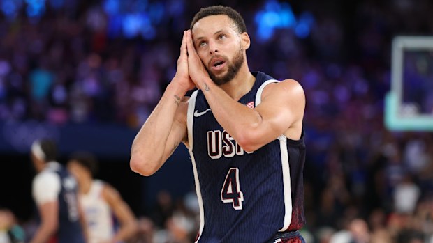 Stephen Curry at the Olympic Games Paris 2024 at Bercy Arena.