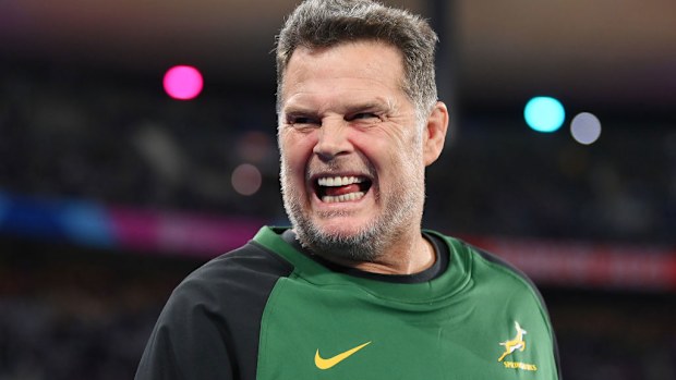 Rassie Erasmus at Stade de France.