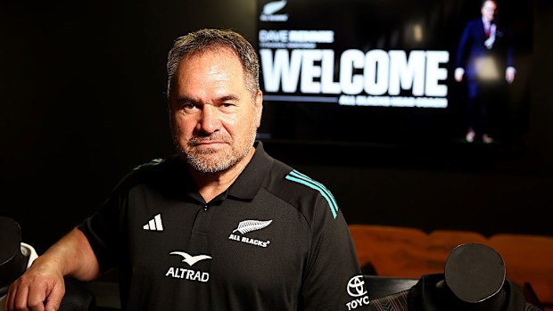 New Zealand coach Dave Rennie poses for a portrait.