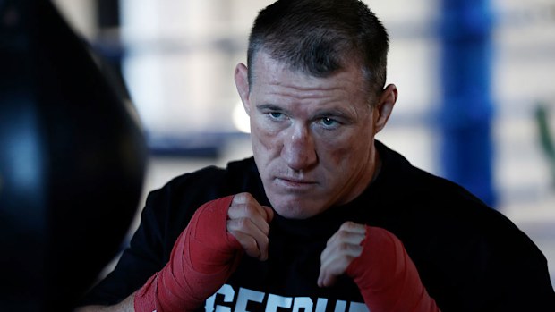 Paul Gallen during a training session at 43 Kingsway.