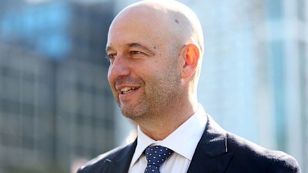 Cricket Australia CEO Todd Greenberg speaks to the media.