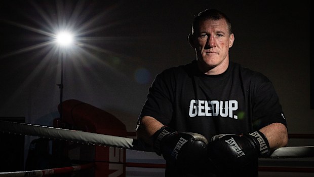 Paul Gallen poses for a photo after a training session at 43 Kingsway.