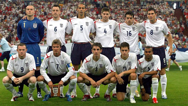 La squadra titolare dell'Inghilterra ai quarti di finale della Coppa del Mondo 2006.