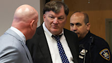 Rex A. Heuermann, centre,  pleads guilty to murdering seven women and admitted he killed an eighth in a string of long-unsolved crimes known as the Gilgo Beach killings, at a court hearing in Suffolk County Court in Riverhead, N.Y., Wednesday, April 8, 2026 