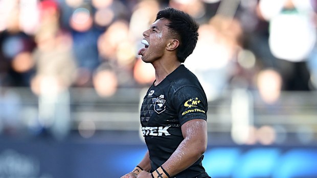 Keano Kini in action during the Pacific Championships.