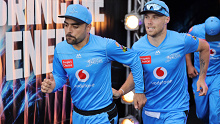 Rashid Khan (left) has pulled out of the BBL.