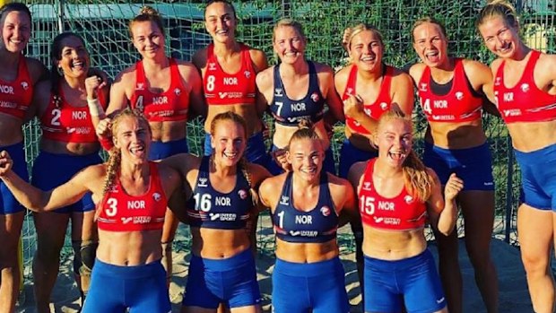 The team were fined for wearing shorts instead of briefs during the competition.