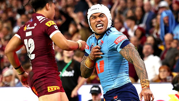 Brian To'o of the NSW Blues
