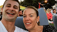 Melissa Caddick and husband Anthony Koletti.