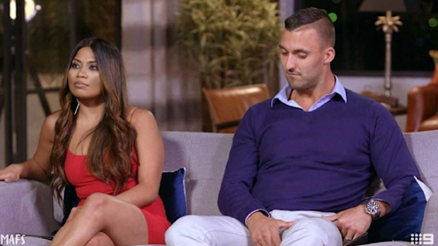 With 'husband' Nic Jovanovic on MAFS.