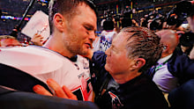 Tom Brady and Bill Belichick after winning Super Bowl LIII in Atlanta.