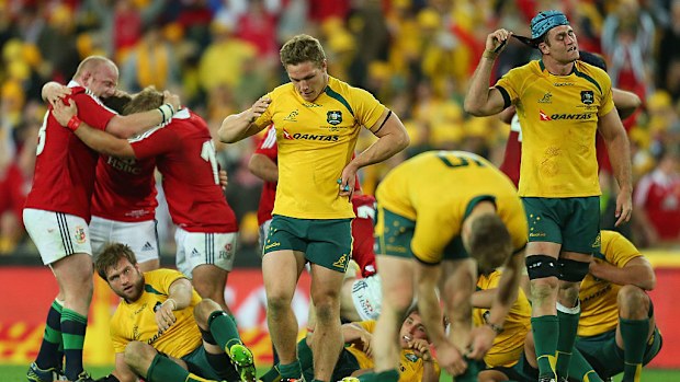 Michael Hooper after losing to the 2013 Lions in Sydney.