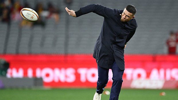 Sonny Bill Williams at the Melbourne Cricket Ground.