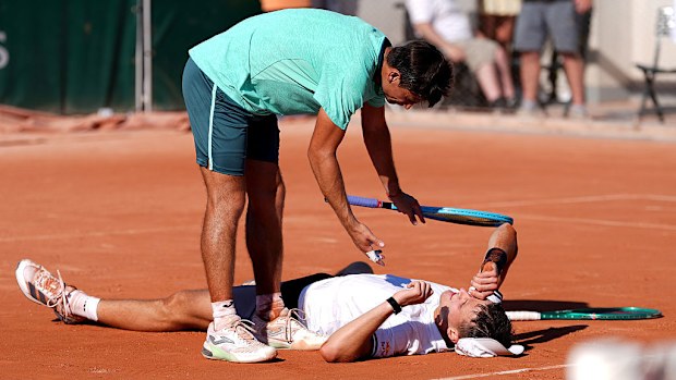Mariano Navone of Argentina and Jakub Mensik of Czech Republic.