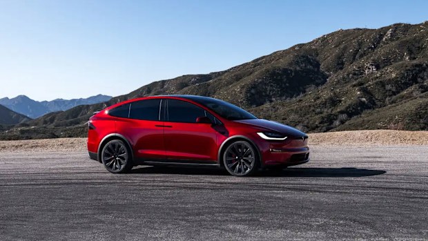 Angela Chao owned a Tesla X SUV