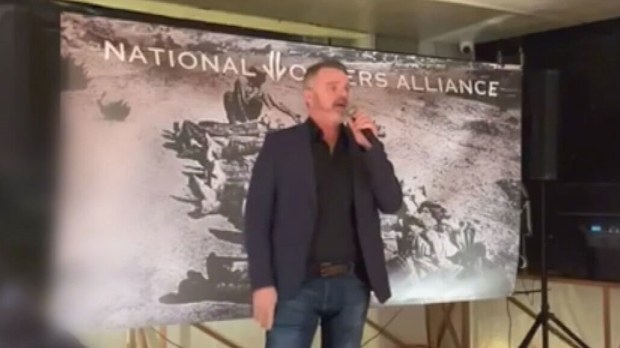 Neighbours star Damien Richardson is the subject of a police investigation after he was recorded allegedly performing the Nazi salute.