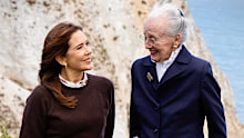The Danish queen, who abdicated in 2024, has been using a walking stick for some time and had back surgery in 2023.