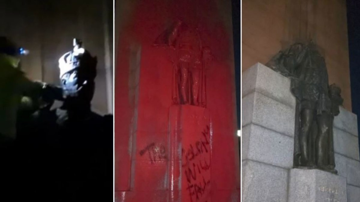 Kings Domain: King George statue beheaded and vandalised in Melbourne ...